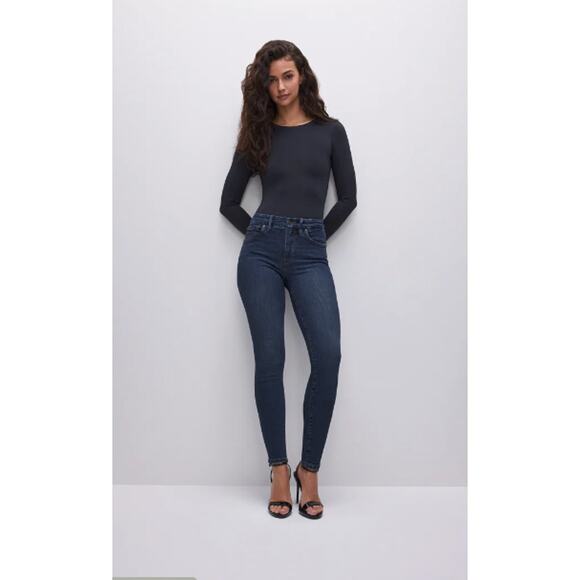 Good American Denim - Good American NWT Good Legs Dark Wash Denim Jeans In Blue609 // 0